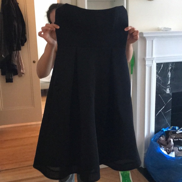 NICHOLAS black midi strapless mesh dress! - Picture 3 of 4